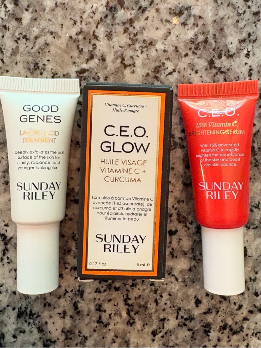 ♥️💖 Sunday Riley CEO Glow Vit C Face Oil CEO Vit C Serum Good Genes Lactic Acid